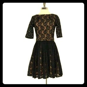 Rachel Zoe black lace cocktail dress